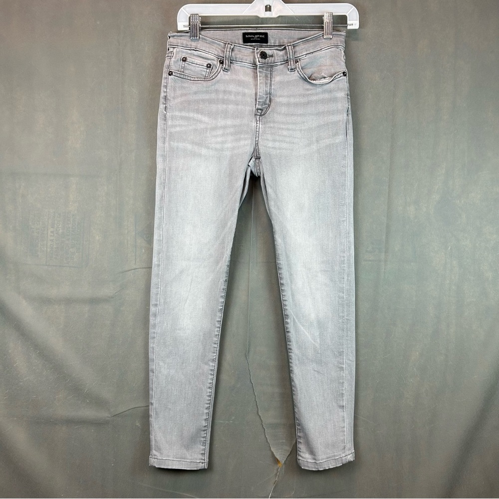 Banana Republic Jeans Womens 26/2 Gray Sculpt Skinny  Denim Mid Rise NWOT